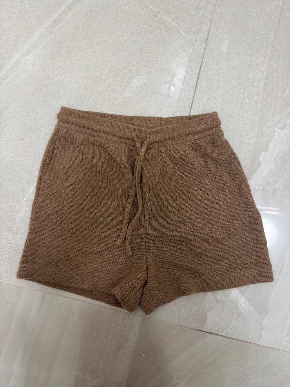 H&M Brown Knit Drawstring Women's Shorts